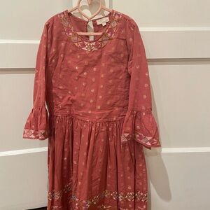 EGG Size 14 Girls' Pink Embroidered Dress